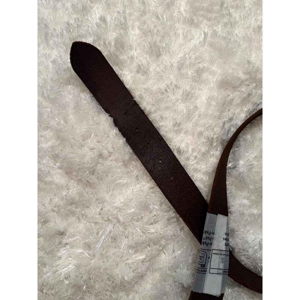 NWT! Frye Flat Leather Belt Size Large - Picture 6 of 9